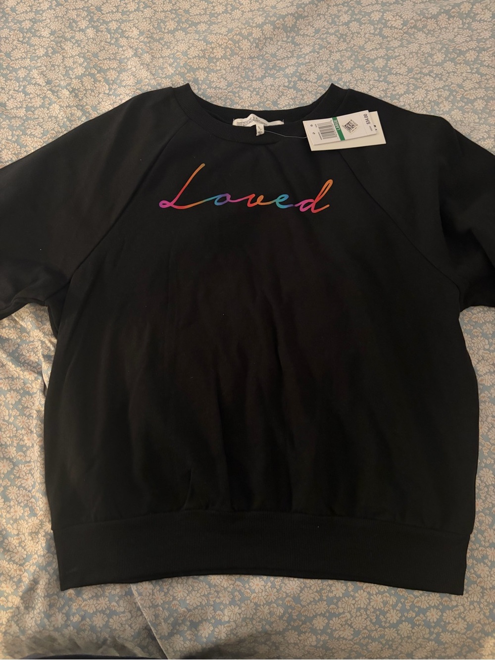 Rebellious one black sweatshirt